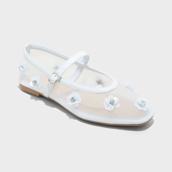 a new day | Shoes | A New Day Womens Everly Floral Mesh Mary Jane ...